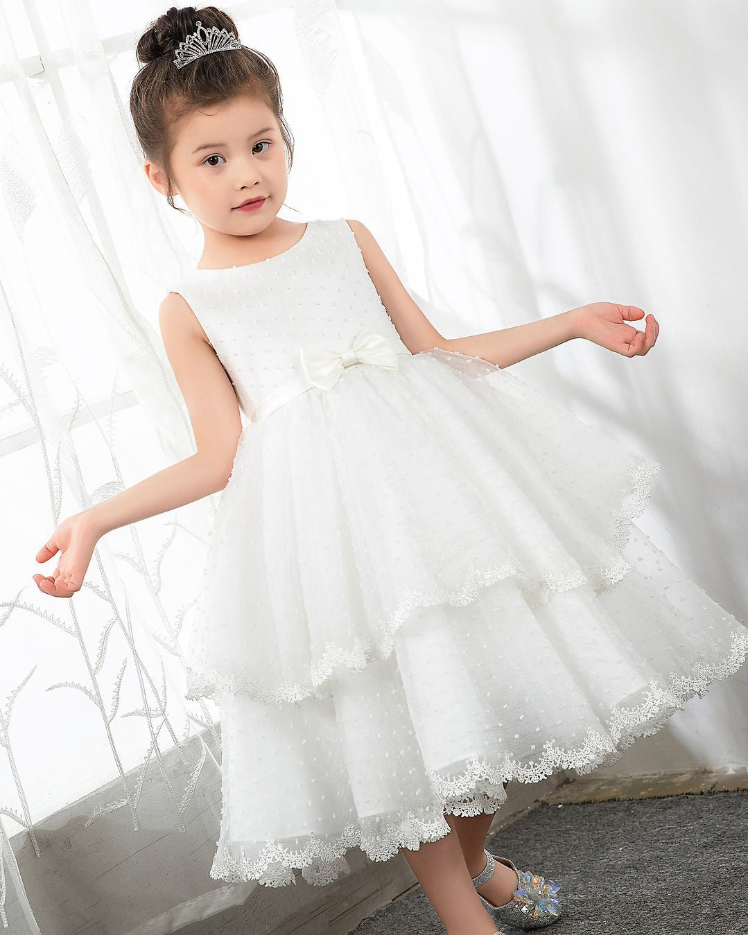 NumberSea - Flower Girl Dresses Girls Princess Cute Dresses Sleeveless Birthday Dress Party Dresses Kids Dresses Boutique