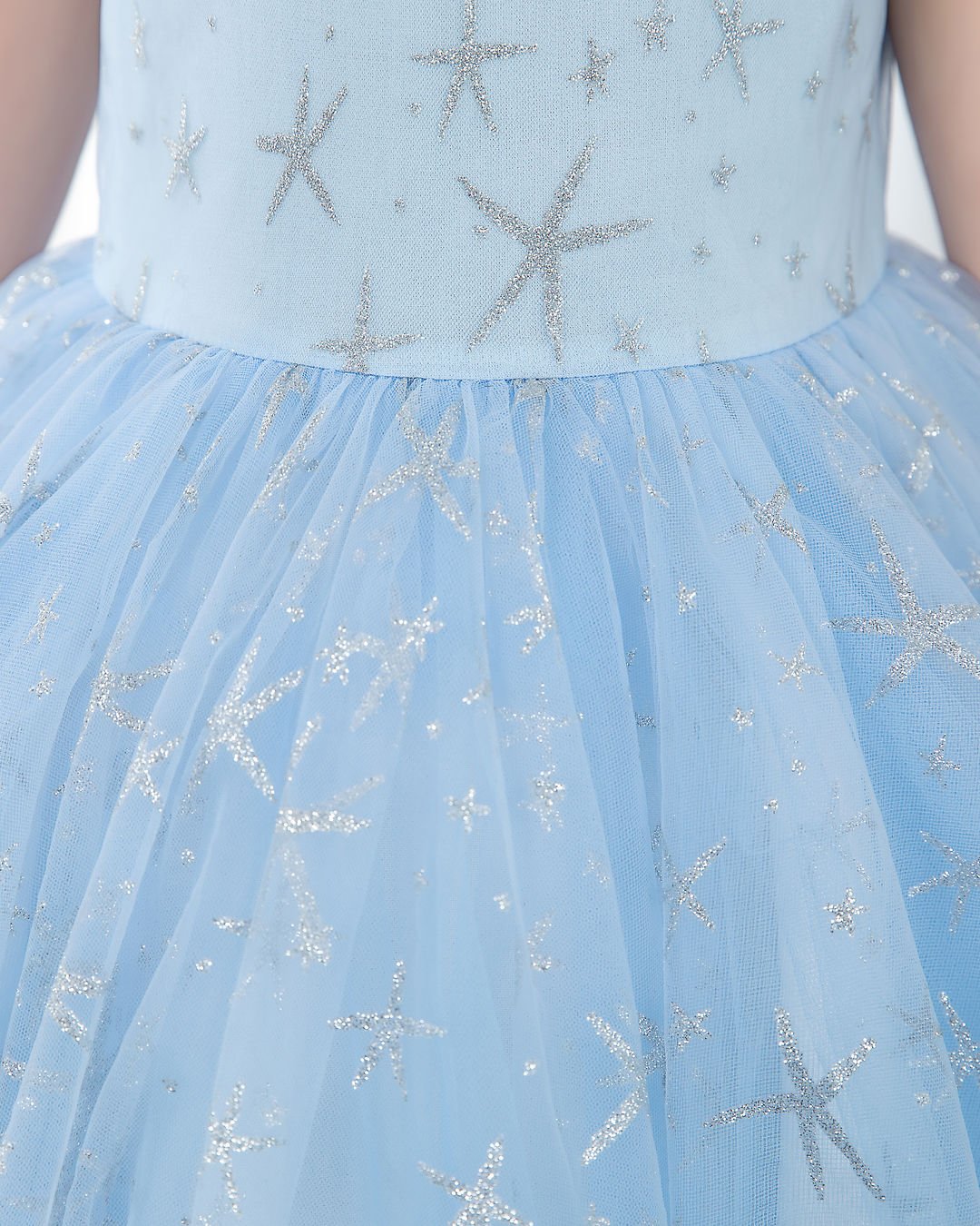 NumberSea - Light Blue Sleeveless Girls Princess Dresses Birthday Dress Party Dresses Kids Fashion Dresses