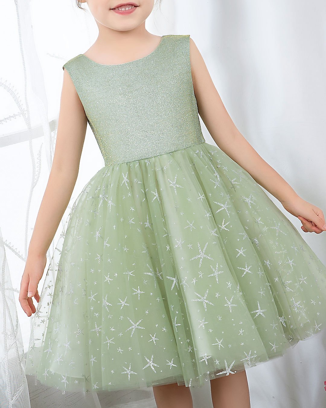 NumberSea - Sleeveless Girls Cute Princess Dresses Kids Party Dresses Birthday Dresses Children's Occasion Wear