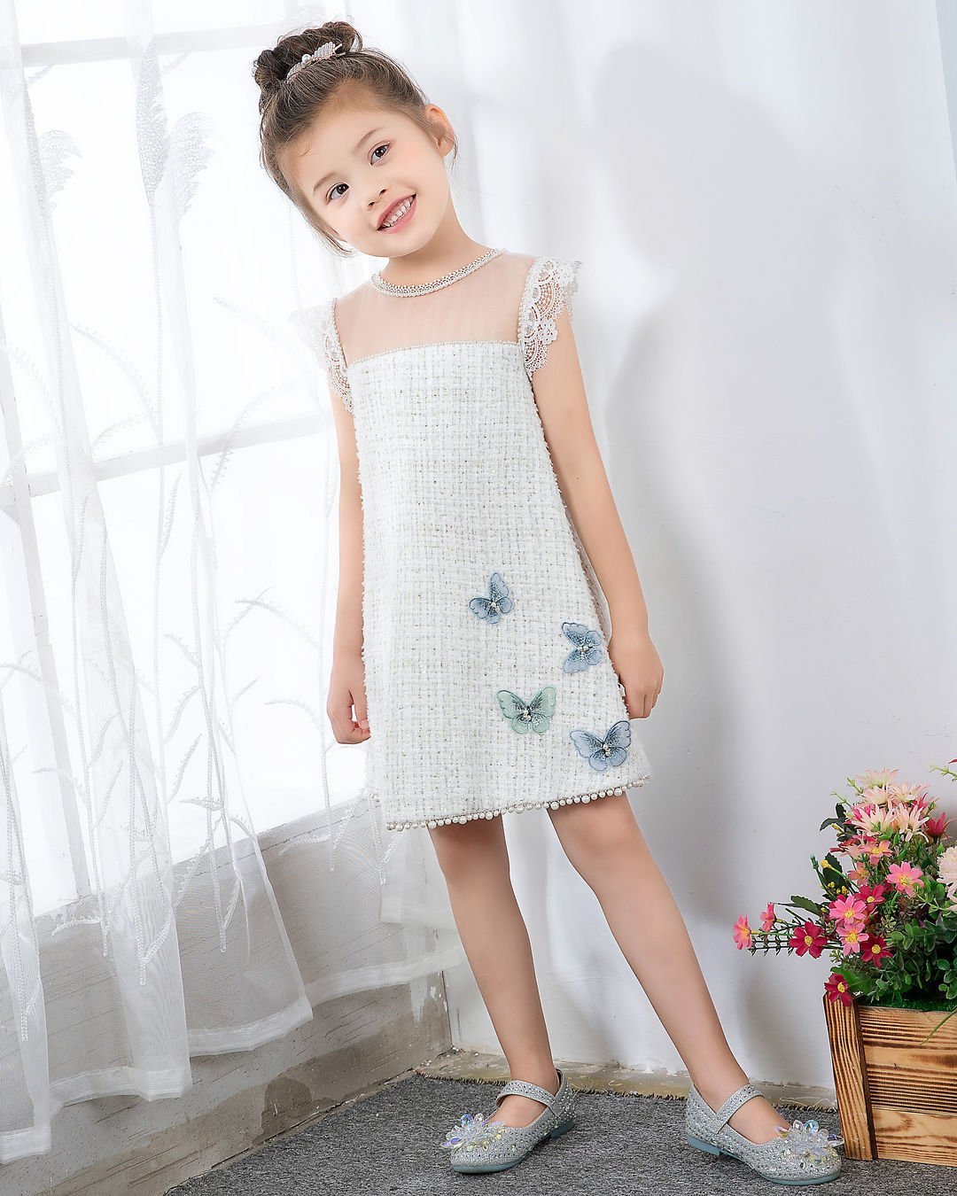 NumberSea - Fashion Girls Cute Princess Dresses Kids Party Dresses Children's Occasion Wear Birthday Dresses