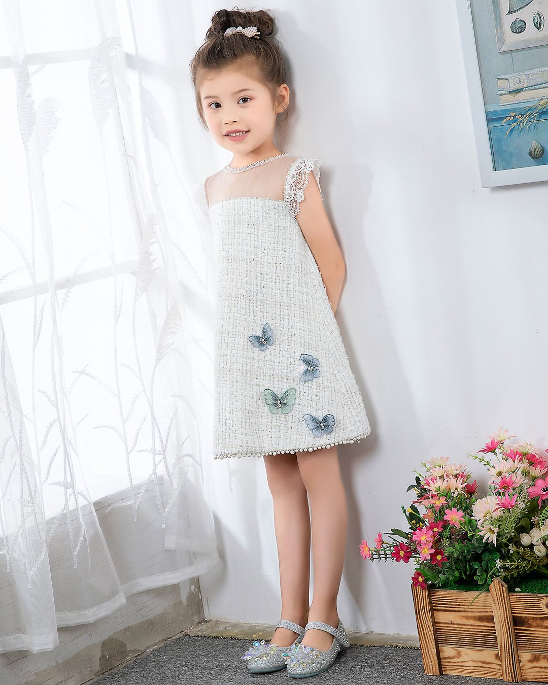 NumberSea - Fashion Girls Cute Princess Dresses Kids Party Dresses Children's Occasion Wear Birthday Dresses