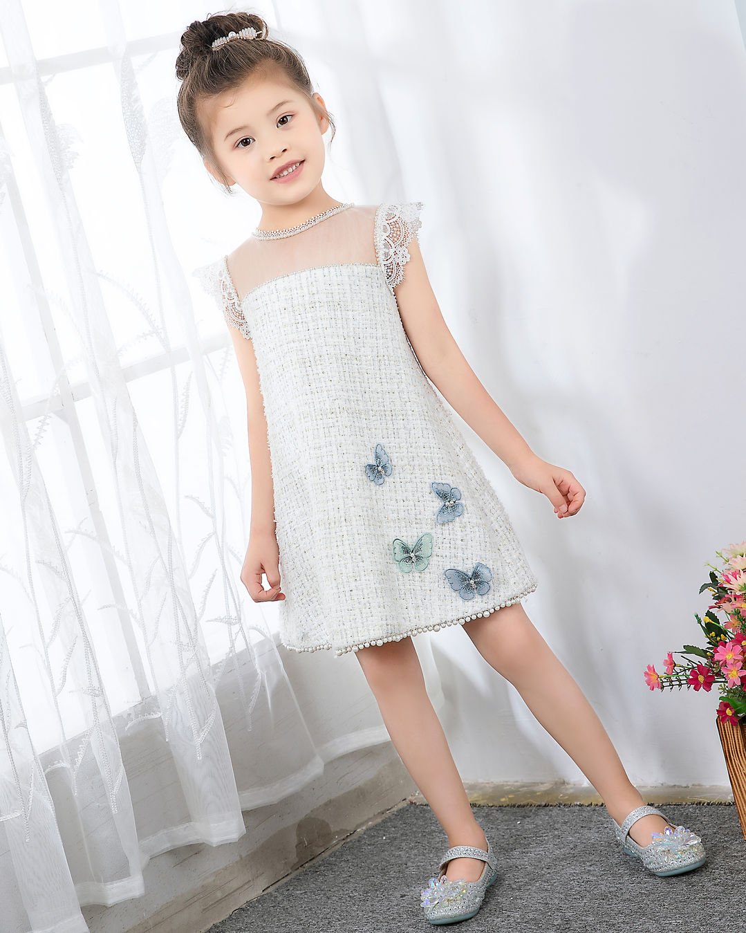 NumberSea - Fashion Girls Cute Princess Dresses Kids Party Dresses Children's Occasion Wear Birthday Dresses