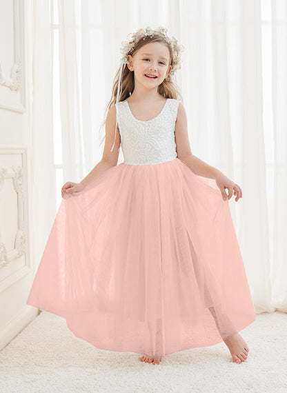 Enchanted Tulle Lace Flower Girl Dress