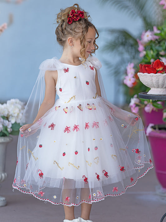 Tulle Knee-length Baby Girl Dress