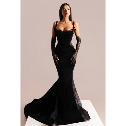 Sexy & Hot Square Straps Trumpet/Mermaid Evening Formal Party Prom Dress