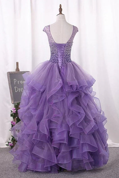 Tüll Quinceanera Kleider Ballkleid Scoop PYA2FXC4