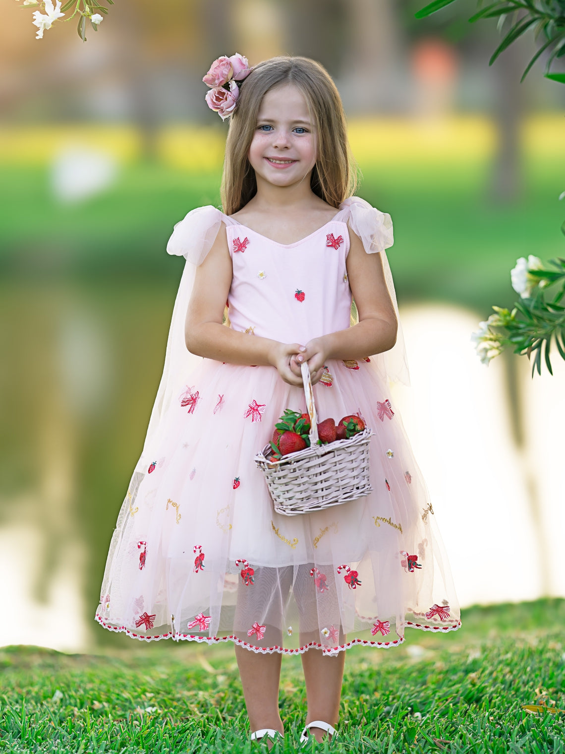 Tulle Knee-length Baby Girl Dress