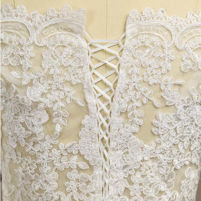 NumberSea - Numbersea Lace Wedding Wraps Coats / Evening Jackets / Wedding Party Bolero Shrug Sleeves Lace - up