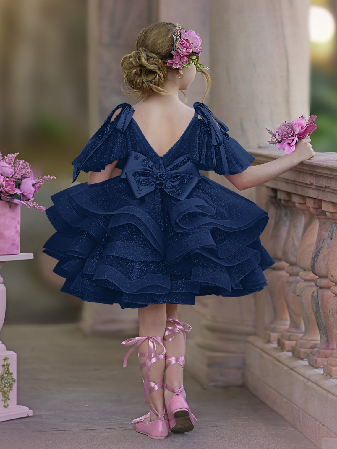 NumberSea - Ball - Gown/Princess Tulle Knee - length Birthday Flower Girl Dress