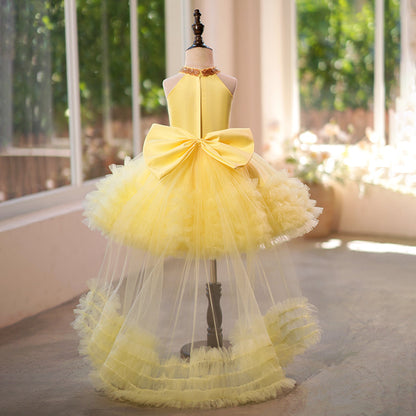 Tulle Sleeves Less Knee-length Baby Girl Dress