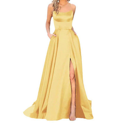 Königsblaues Samt-Abendkleid mit einer Schulter, formelles Partykleid, langes Maxikleid