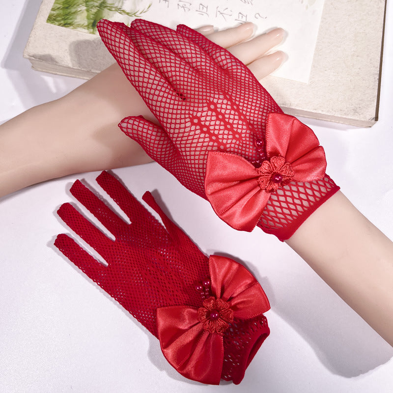 Flower Girl Gloves Daily Wear/Wedding/Special Occasion (198225128)