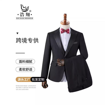 外贸男士西服套装结婚礼服男版西服套装韩版修身型休闲商务正装