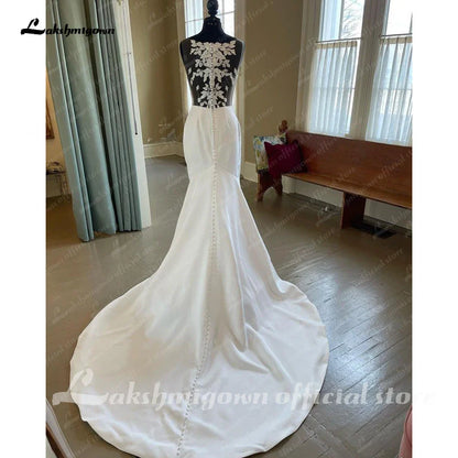 NumberSea Sexy Satin Spitze Meerjungfrau Herzförmiger Ausschnitt Hochzeit Kleid 2025 Weg Von der Schulter trajes de novias largos 