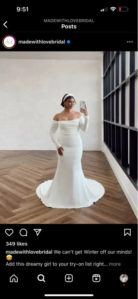 NumberSea Wedding Dress 2025 custom made