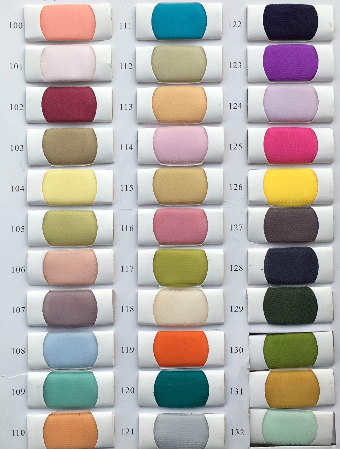 NumberSea - Color Swatch for tulle