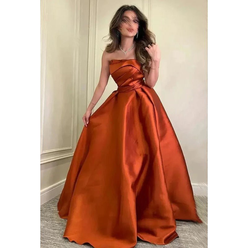 NumberSea - A - Line Classic & Timeless Off - Shoulder Sleeveless Ruched Formal Party Prom Dress