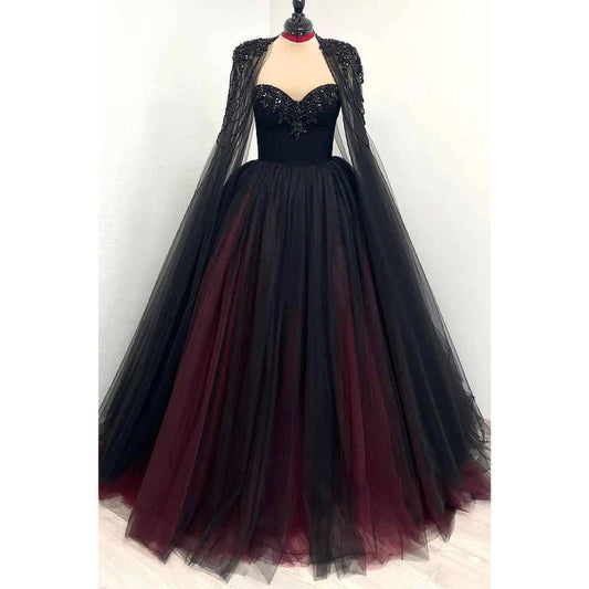 NumberSea - A Line Sweetheart Beads Long Formal Evening Gowns