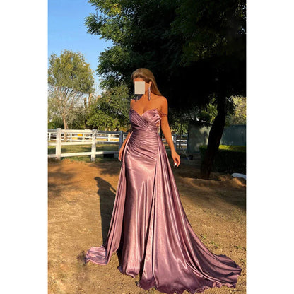 Elegant & Luxurious Strapless Sleeveless Mermaid Ruched Formal Party Prom Dress