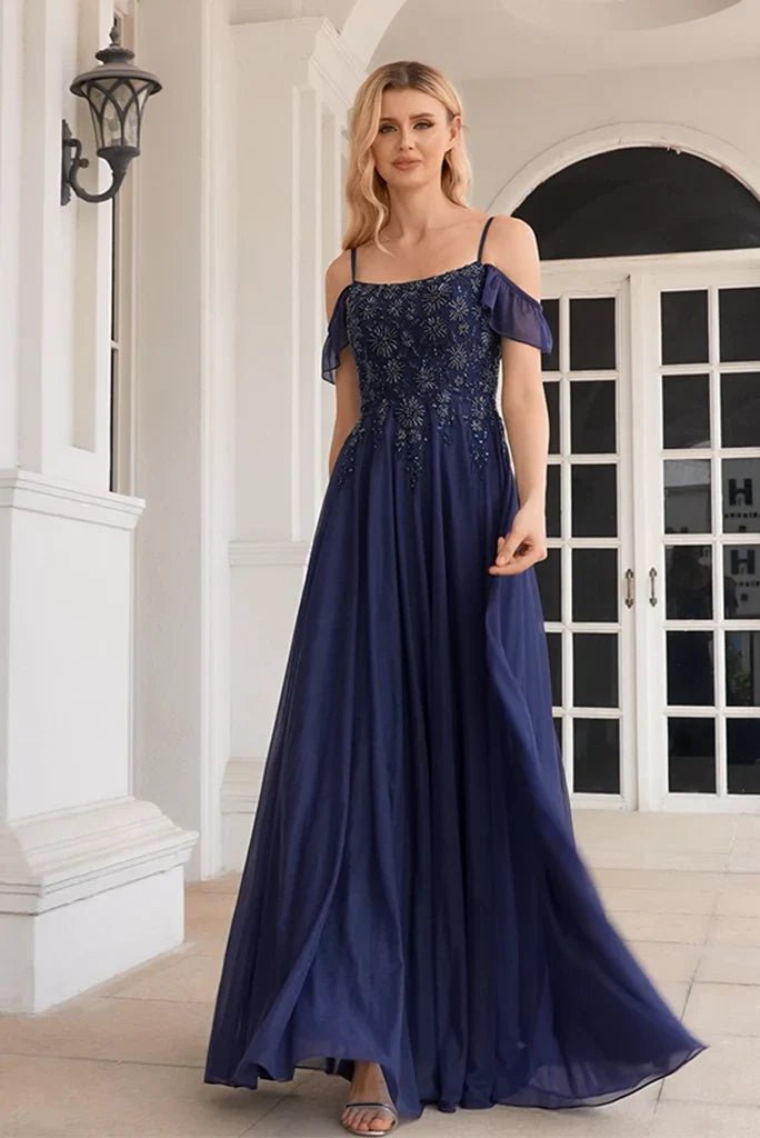 NumberSea - Arrival Sparkly A Line Off The Shoulder Mother Of The Bride Dresses With Beaded