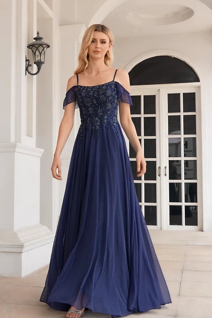 NumberSea - Arrival Sparkly A Line Off The Shoulder Mother Of The Bride Dresses With Beaded