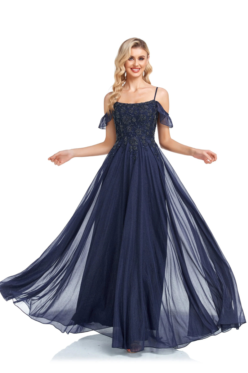 NumberSea - Arrival Sparkly A Line Off The Shoulder Mother Of The Bride Dresses With Beaded