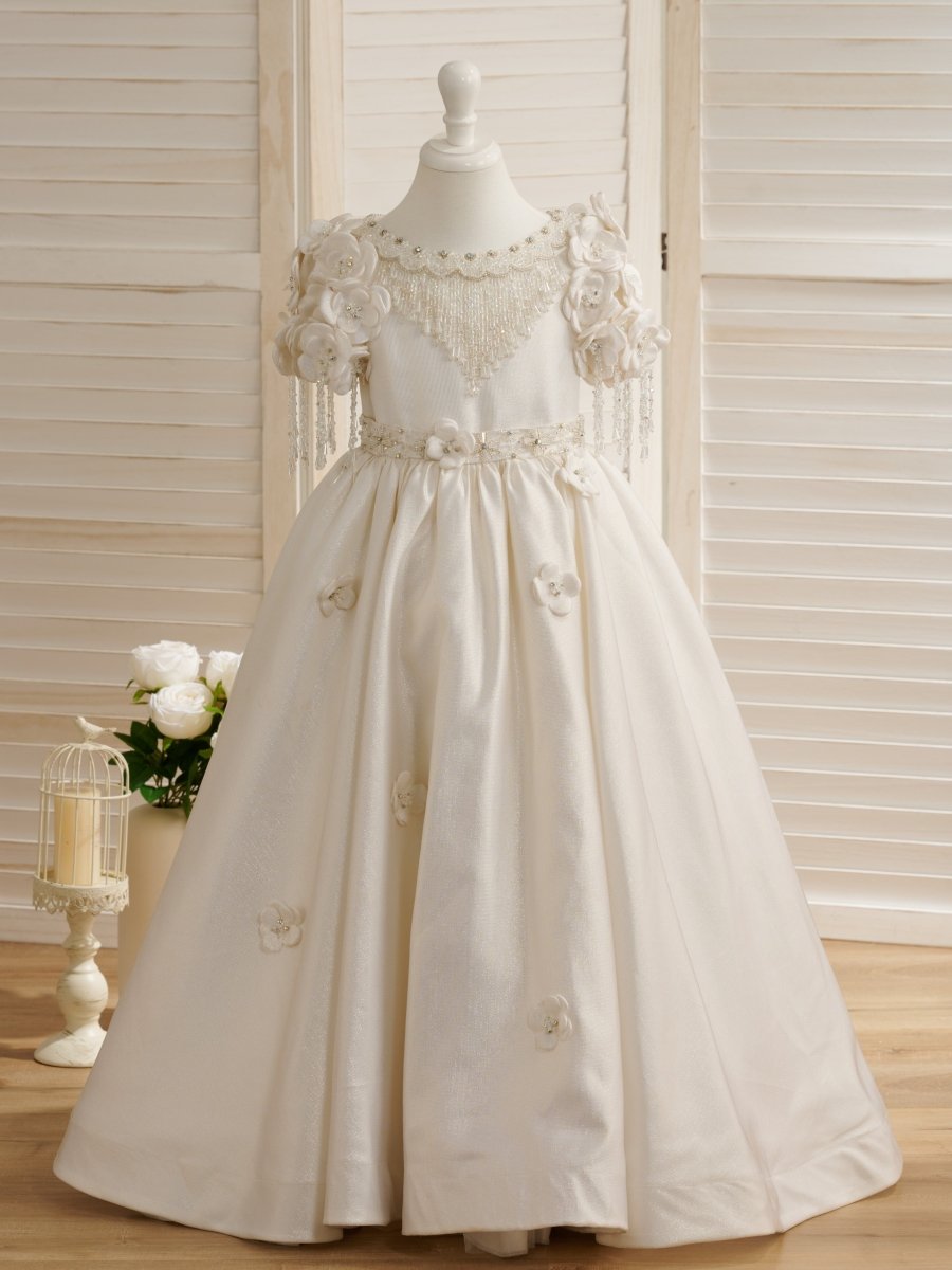 NumberSea - Ball - Gown/Princess Floor - length First Communion Flower Girl Dress