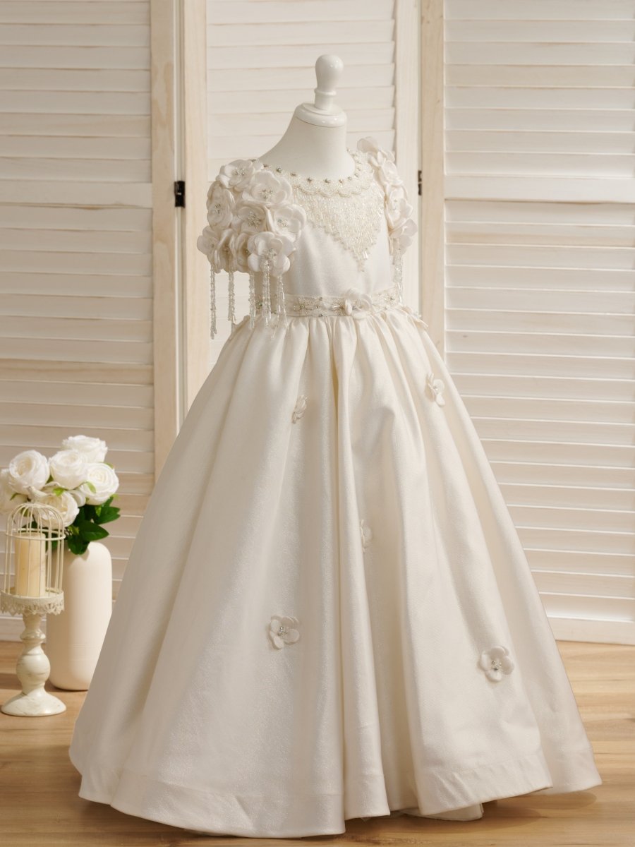 NumberSea - Ball - Gown/Princess Floor - length First Communion Flower Girl Dress