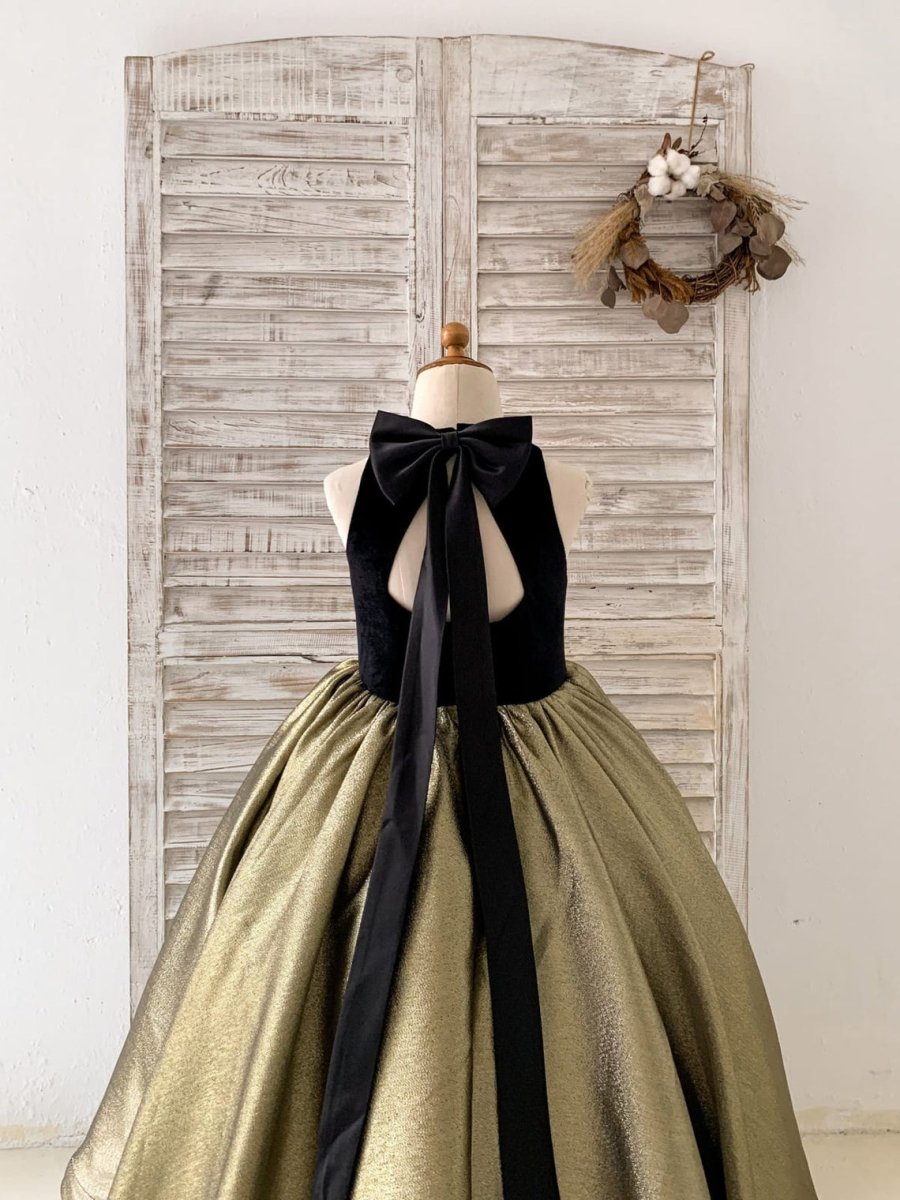 NumberSea - Ball - Gown/Princess Jacquard Velvet Sweep Train Black Dress (2003227667)