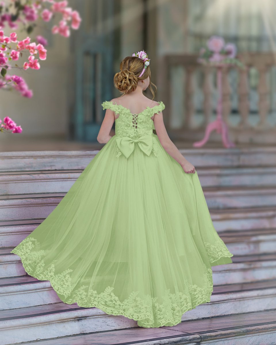 NumberSea - Ball - Gown/Princess Lace Sweep Train Pink Birthday Dress