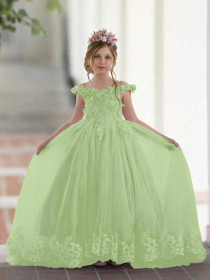 NumberSea - Ball - Gown/Princess Lace Sweep Train Pink Birthday Dress