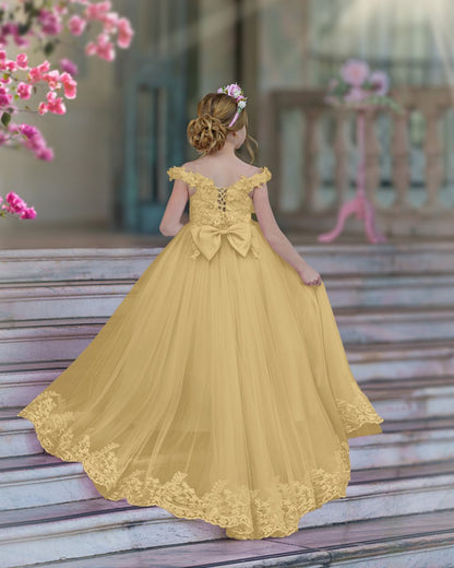 NumberSea - Ball - Gown/Princess Lace Sweep Train Pink Birthday Dress