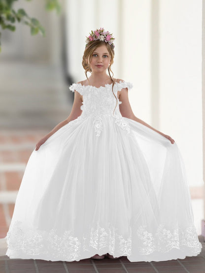 NumberSea - Ball - Gown/Princess Lace Sweep Train Pink Birthday Dress