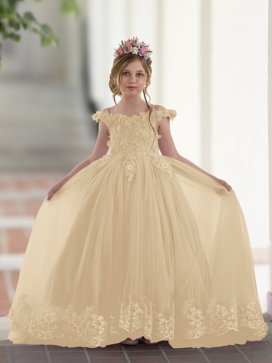 NumberSea - Ball - Gown/Princess Lace Sweep Train Pink Birthday Dress