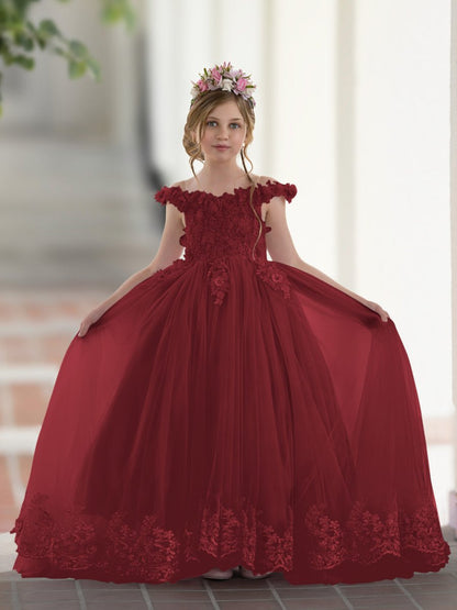 NumberSea - Ball - Gown/Princess Lace Sweep Train Pink Birthday Dress