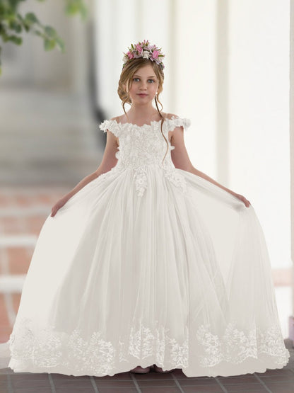 NumberSea - Ball - Gown/Princess Lace Sweep Train Pink Birthday Dress