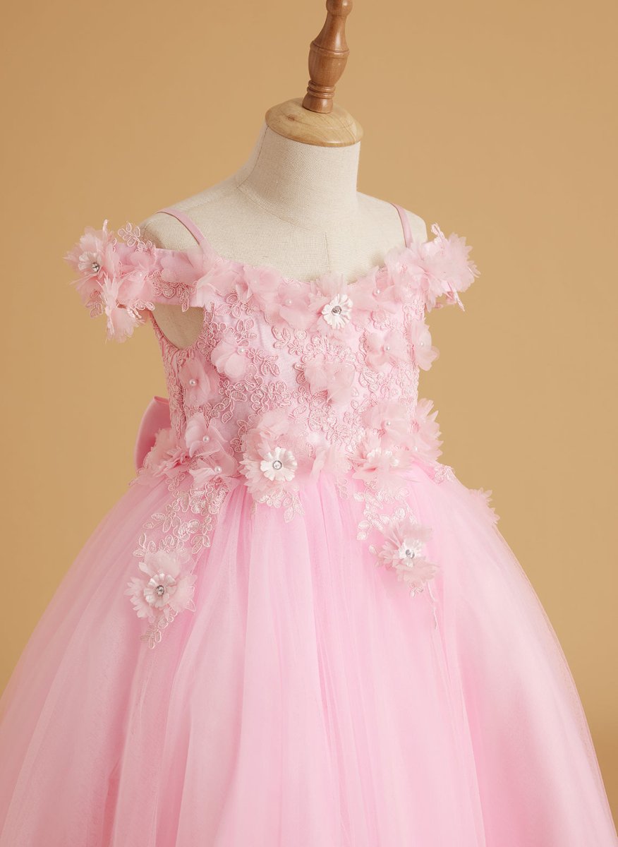 NumberSea - Ball - Gown/Princess Lace Sweep Train Pink Birthday Dress