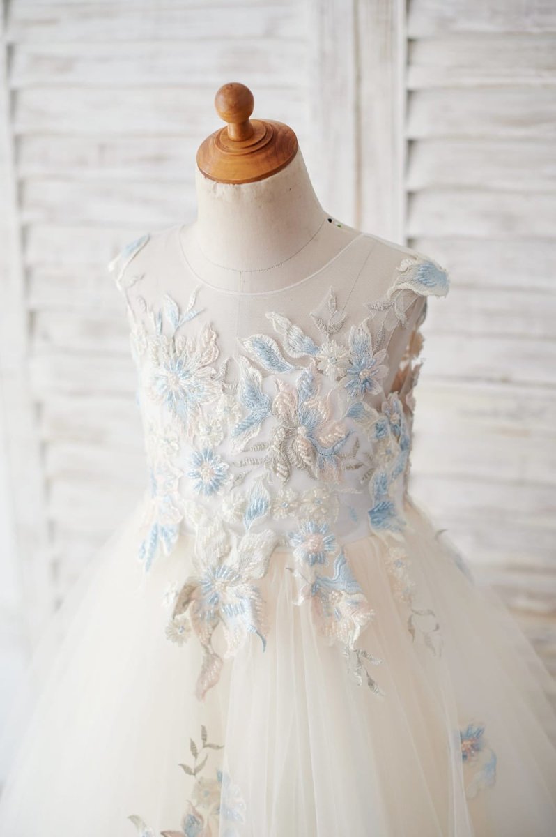 NumberSea - Ball - Gown/Princess Lace Tulle Flower Girl Dress