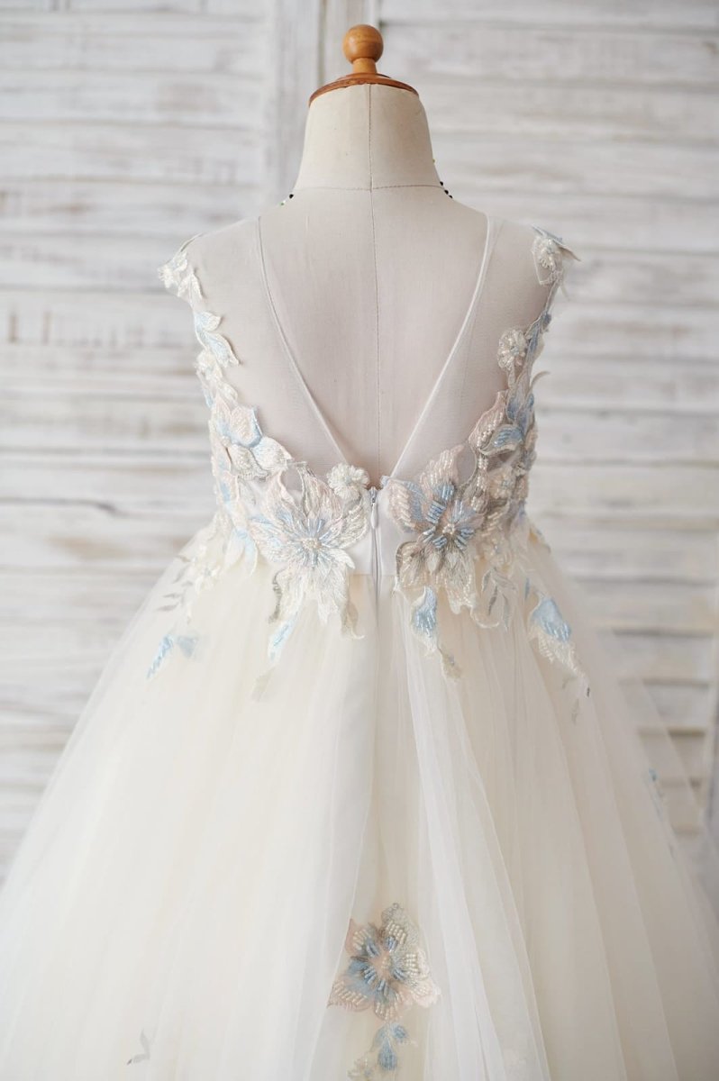 NumberSea - Ball - Gown/Princess Lace Tulle Flower Girl Dress