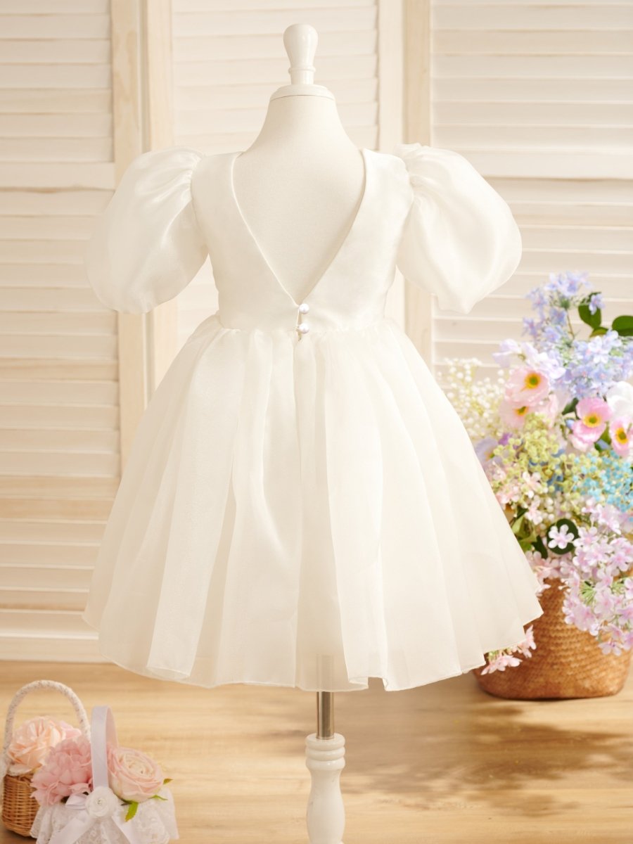 NumberSea - Ball - Gown/Princess Organza Knee - length First Communion Flower Girl Dress