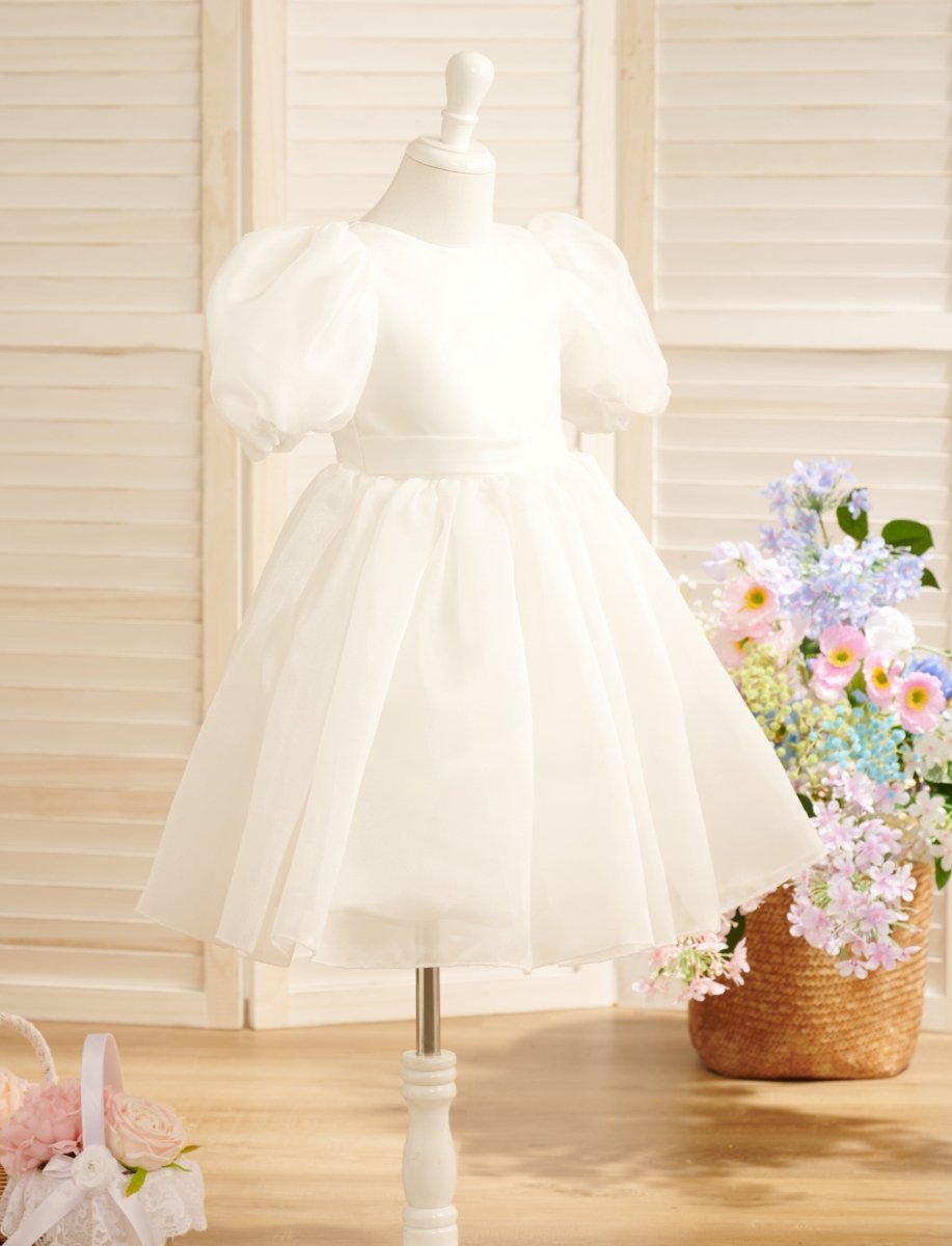 NumberSea - Ball - Gown/Princess Organza Knee - length First Communion Flower Girl Dress