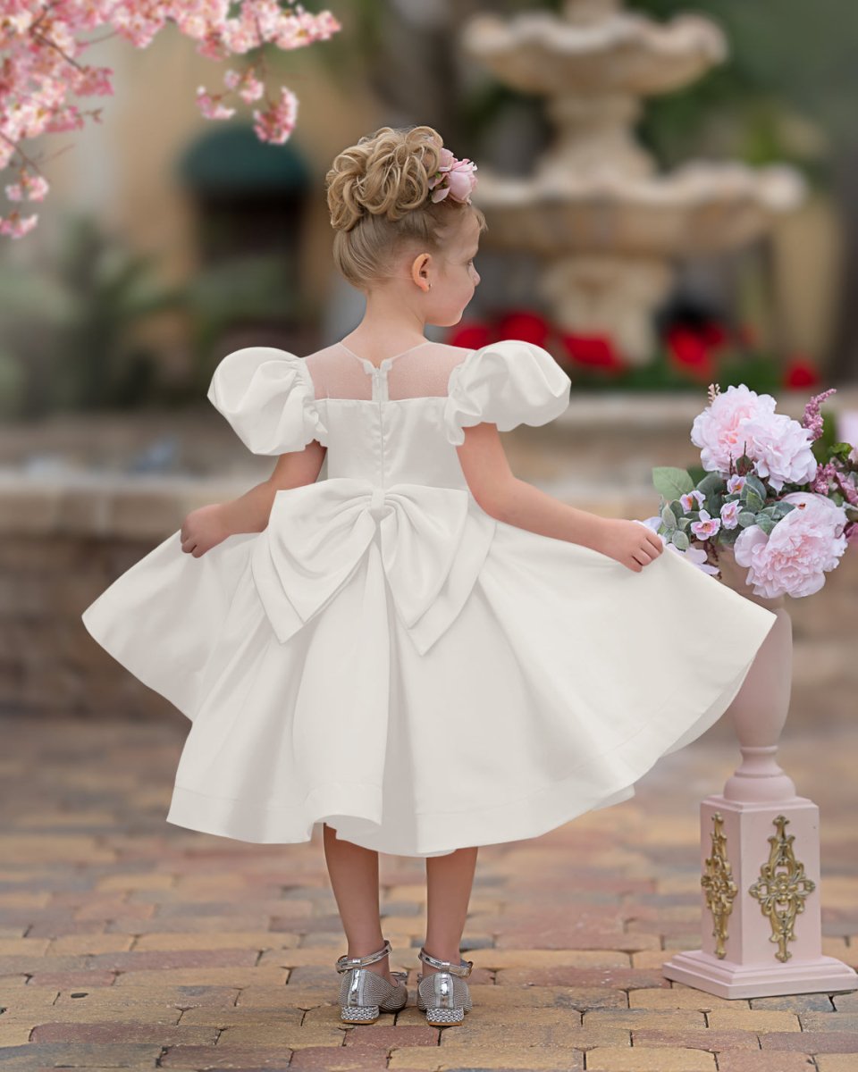 NumberSea - Ball - Gown/Princess Satin Knee - length Flower Girl Dress