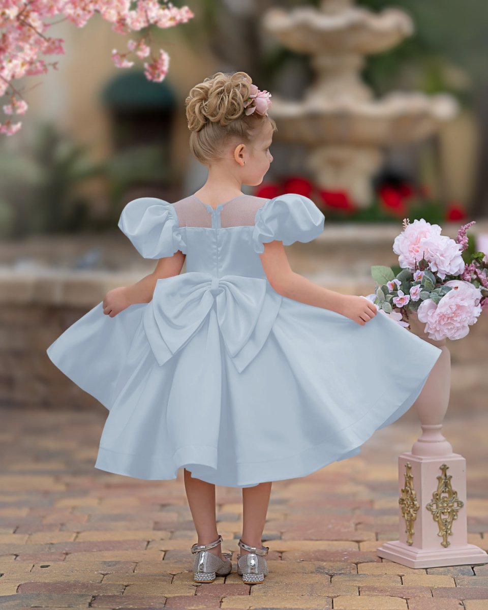 NumberSea - Ball - Gown/Princess Satin Knee - length Flower Girl Dress