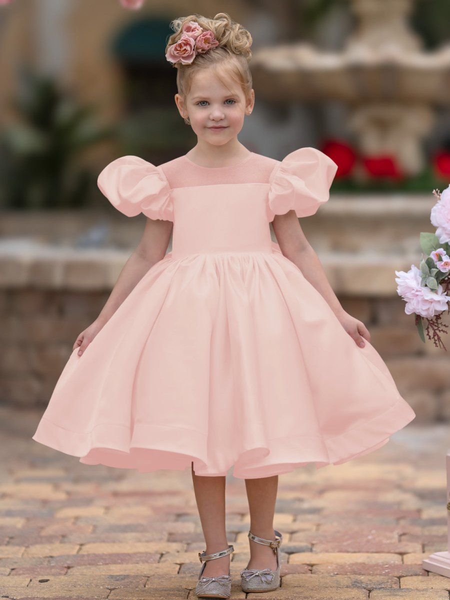 NumberSea - Ball - Gown/Princess Satin Knee - length Flower Girl Dress