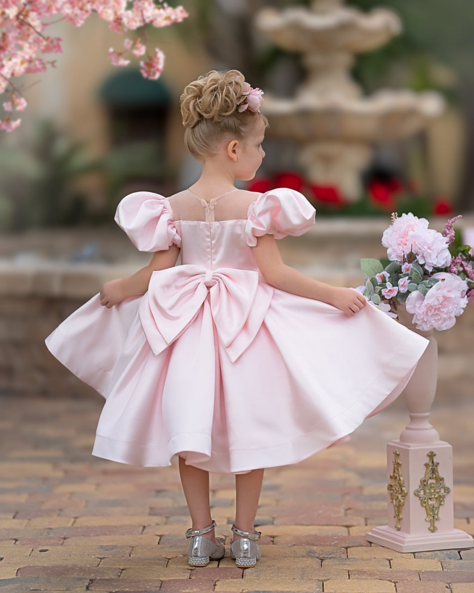 NumberSea - Ball - Gown/Princess Satin Knee - length Flower Girl Dress