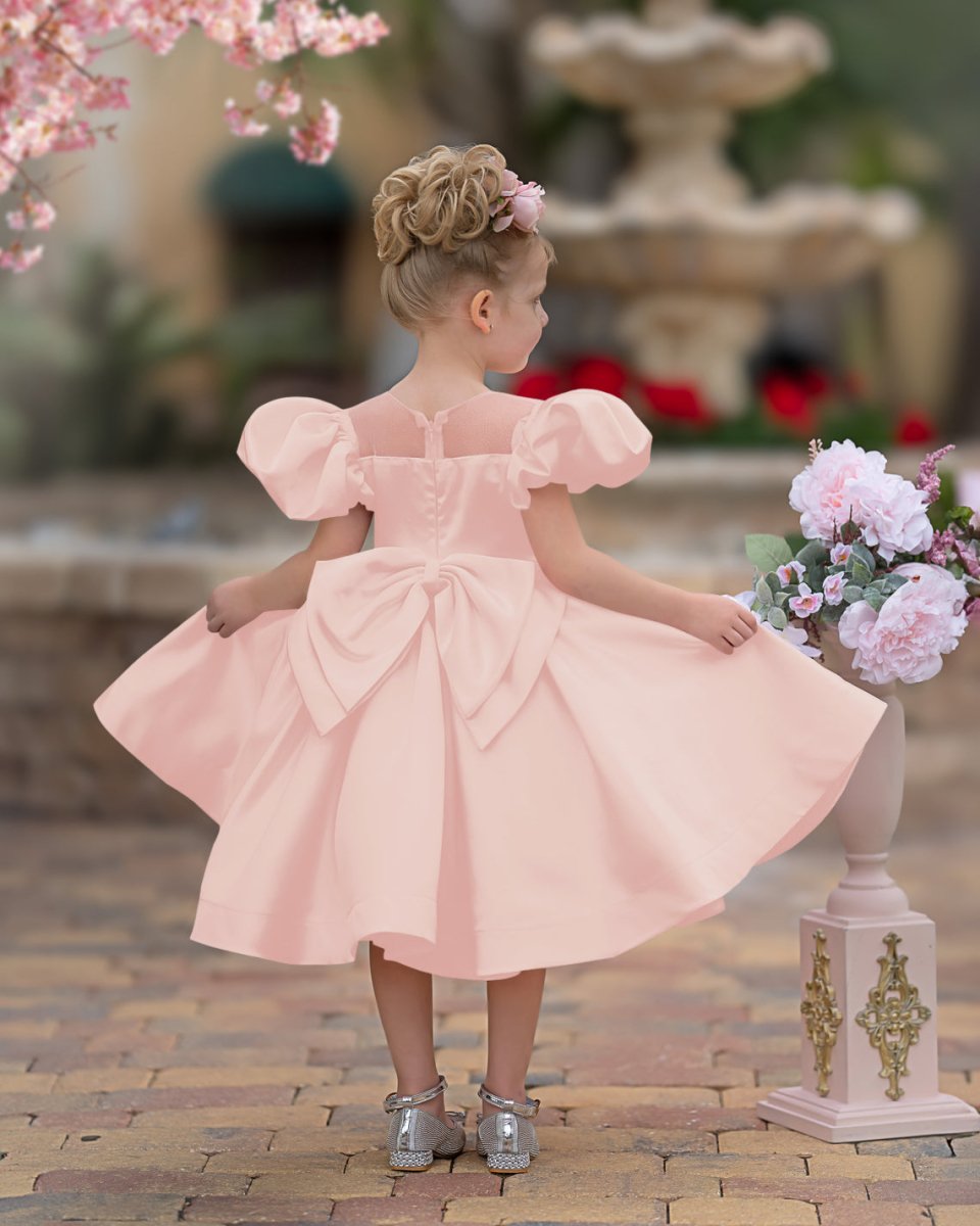 NumberSea - Ball - Gown/Princess Satin Knee - length Flower Girl Dress