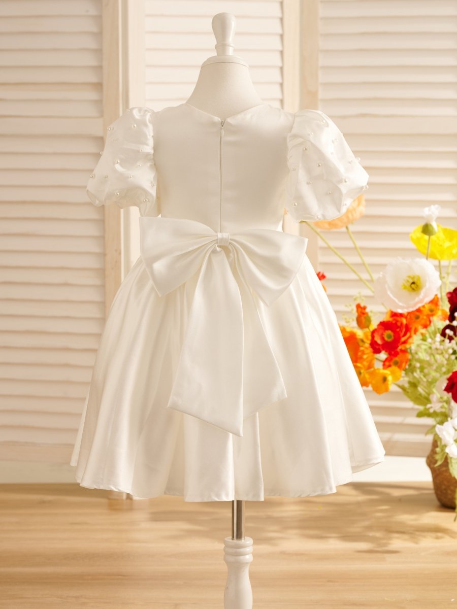 NumberSea - Ball - Gown/Princess Satin Knee - length Flower Girl Dress