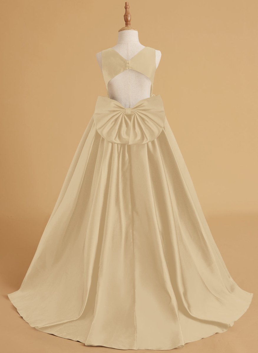 NumberSea - Ball - Gown/Princess Satin Sweep Train Flower Girl Dress