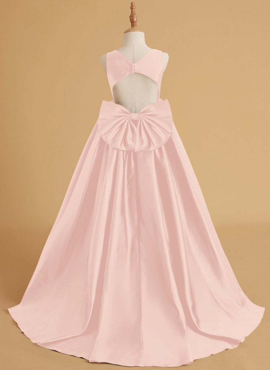 NumberSea - Ball - Gown/Princess Satin Sweep Train Flower Girl Dress