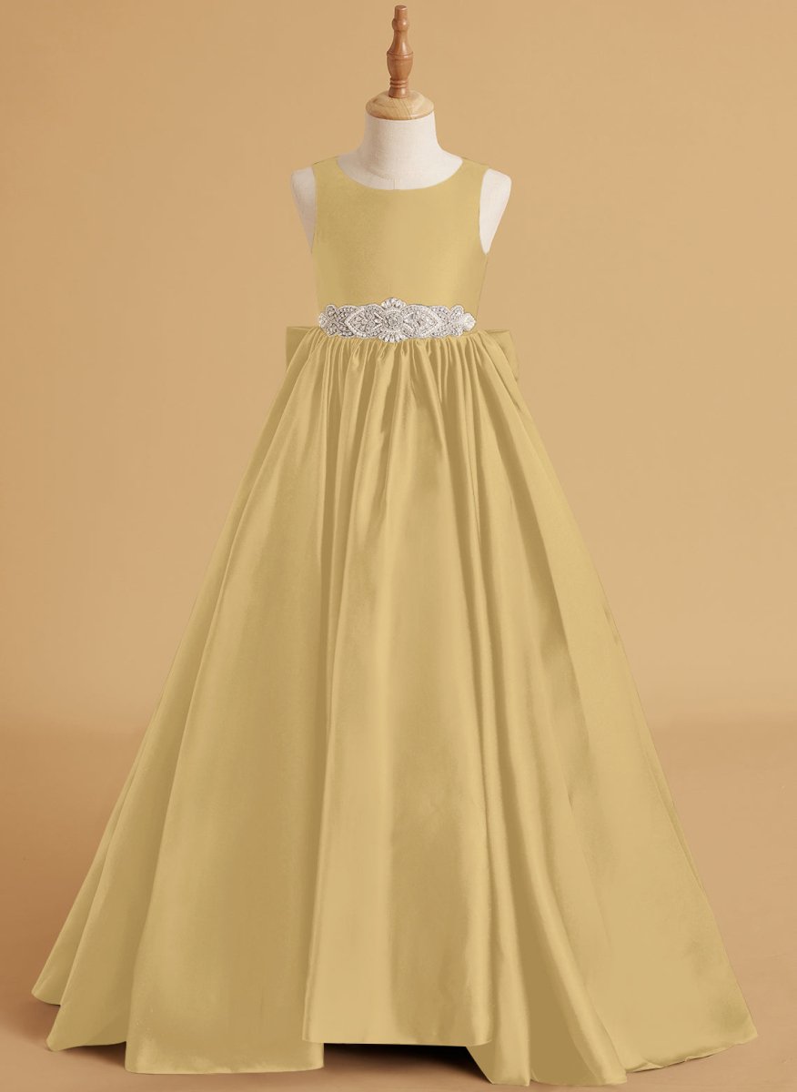 NumberSea - Ball - Gown/Princess Satin Sweep Train Flower Girl Dress